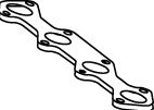 WALKER 80389 Gasket, exhaust pipe